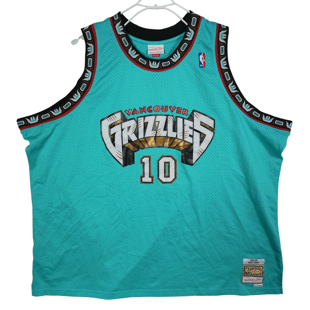 Mitchell & Ness Vancouver Grizzlies Mike Bibby 1998-99 Jersey Teal 5XLB SMJY3101